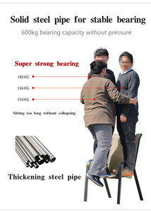 Giao Hàng Nhà Máy Đồ Nội Thất Ngoài Trời Mây Bàn Ăn Không Thấm Nước Và Ghế Sân Vườn Đặt - Product Image 4