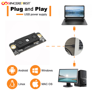 Kích thước nhỏ 2MP USB2.0 84 độ 3D Nhận dạng khuôn mặt 360 Camera kép mô-đun <span class=keywords><strong>USB</strong></span> - Product Image 5