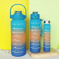 Bouteilles d'eau en plastique réutilisables de sport de gymnastique de logo personnalisé de couleur bouteille d'eau potable de sublimation