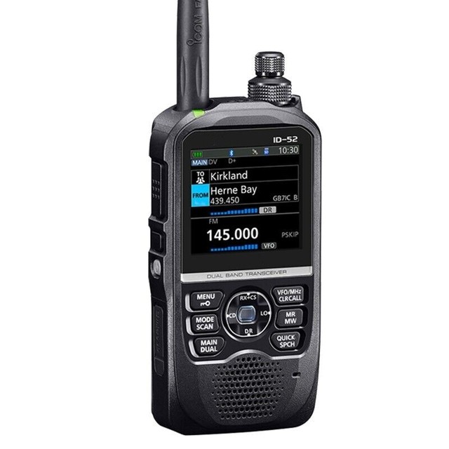 ID-52 5W 0-15KM 144-430MHz Dual Band Digital Mobile Handheld Two-Way Radio for 1500-2000mAh Battery