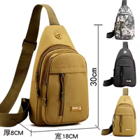 Boce Custom Logo Oortelefoon Gat Waterdichte Sport Schouder Sling Crossbody Mannen Borst Tas Heren Sling Bag