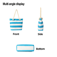 Sac de plage en toile surdimensionné personnalisé avec broderie et chaînes - Sac de shopping réutilisable