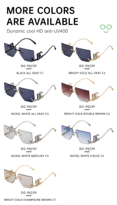 KAJILA-<span class=keywords><strong>Gafas</strong></span> <span class=keywords><strong>de</strong></span> <span class=keywords><strong>sol</strong></span> irregulares sin montura para mujer, <span class=keywords><strong>gafas</strong></span> <span class=keywords><strong>de</strong></span> <span class=keywords><strong>sol</strong></span> <span class=keywords><strong>de</strong></span> moda con logotipo personalizado, con diamantes <span class=keywords><strong>de</strong></span> imitación, UV400 - Product Image 5