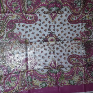 Bufanda de algodón cuadrada Lurex con estampado Floral, nuevos accesorios para adultos para la temporada de primavera, chal y bufanda tradicional - Product Image 1