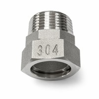 Accesorios de Tubería de Acero Inoxidable 304 Personalizados, de Alta Presión (3000 PSI), Barra Sólida Hexagonal, Extensión de 25/32/40/50 mm, Rosca Doble Macho