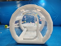 Tente à bulles gonflable transparente en PVC directe d'usine, adaptée aux fêtes en plein air et aux dosettes à bulles de promotion de marque