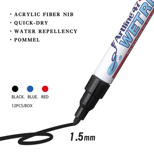 Pennarello <span class=keywords><strong>Artline</strong></span> EK-47 1.5mm a Punta Tonda per Marcatura Subacquea su Metallo Umido e Plastica Wetrite - Product Image 4