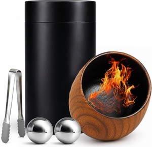 Verres à whisky en bois brûlé, cadeaux pour hommes, verres à <span class=keywords><strong>bourbon</strong></span> Old Fashioned, verres Collins, cadeau pour papa, mari, frère - Product Image 1