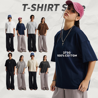 Sommerliche, hochwertige 275G Plus Size Herren Cropped Boxy T-Shirts – Oversized Baumwoll-T-Shirts für Herren – Hochwertige Freizeit-T-Shirts für Herren