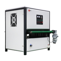 Ponceuse à bande large, brosse à poncer, machine de finition et d'ébavurage pour tôles métalliques, machine de polissage CNC certifiée CE, économique