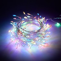 Guirlande lumineuse LED en fil de cuivre pour feux d'artifice, intérieur, IP44, fonctionnant sur piles, USB, à intensité variable, pour Noël, fêtes, décorations festives, vente en gros