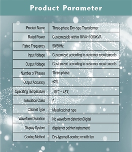480V naar 380V Step-Up/Step-Down transformator SG-30KVA 60Hz driefasige droge isolatie-omvormer - Product Image 6