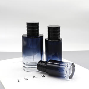 Flacons de parfum en verre dégradé de 50 ml en gros avec bouchons à pression en plastique, flacons cosmétiques vides rechargeables - Product Image 3