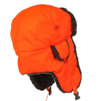 Chapeau d'hiver d'extérieur pas cher en gros, chapeau de trappeur, chapeau de forêt doublé de fausse fourrure à carreaux pour les sports, les fêtes, la pêche