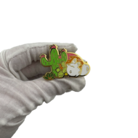 Épinglette en émail personnalisée avec motif animal, badge métallique sur mesure, broche avec logo personnalisé pour vêtements, chapeaux et accessoires