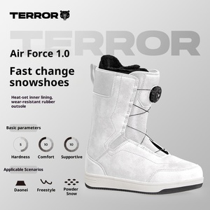Bottes <span class=keywords><strong>de</strong></span> snowboard antidérapantes et chaudes, pour le freestyle et le <span class=keywords><strong>ski</strong></span> en poudre, pour adultes, imperméables, en cuir PU, épaisses, thermoformées - Product Image 2