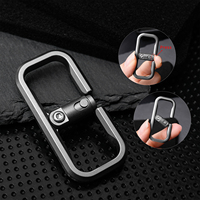 Porte-clés en titane facile à utiliser, mousqueton utilitaire d'extérieur, porte-clés léger et portable, anti-perte, porte-clés de voiture