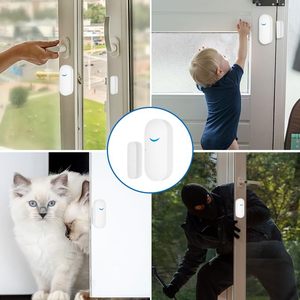 Kit d'alarme de sécurité domestique WiFi avec détecteur de mouvement, capteurs de porte et de fenêtre, contrôle à distance par application, système d'alarme sonore intelligent Tuya - Product Image 4