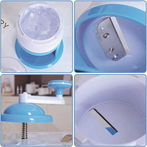 เครื่องโกนหนวดน้ำแข็งแบบแมนนวลอเนกประสงค์และเครื่องทำไอศกรีมไม่ต้องใช้กำลังเครื่องมือโกนน้ำแข็งในครัว - Product Image 4