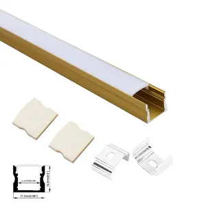HAlu Alloy 6063 Accessories Extrusion Housing Channel Diffused Cover For wardrobe wall Lighting Strip Led Aluminum Profiles