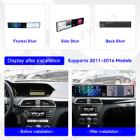 Écran autoradio Android 14 double 12,3 pouces ZWNAV pour Mercedes Benz Classe C W204 2007-2010, CarPlay sans fil, autoradio 4G