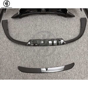 Nouveau pare-chocs en fibre de carbone semi-sèche style Tehart pour 911 2012-2016, aileron arrière, jupes latérales, diffuseur avant, pièces automobiles - Product Image 6