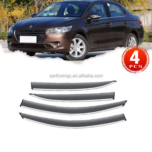 Pour Peugeot 301 citroën c-elysee 2013 ~ 2018 accessoires de pare-brise 2016 PC visières de fenêtre latérale déflecteurs pluie sourcil aile garniture - Product Image 1