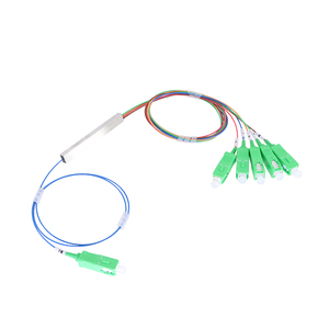 Ut-vua nhà máy FTTH 1*5 1x5 không đồng đều 80:20 sợi quang mini loại chia PLC Splitter với <span class=keywords><strong>SC</strong></span> UPC/<span class=keywords><strong>APC</strong></span> kết nối 1:5 PLC Splitter - Product Image 6