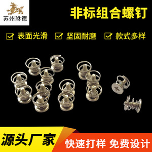 Xin Shun Non Standard Combination Screws M2 6G Plain Round Head Cross Trough Metric Custom Made - Product Image 3