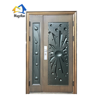 Porte en acier de haute qualité, porte d'entrée principale moderne, porte extérieure en acier de sécurité, porte d'appartement