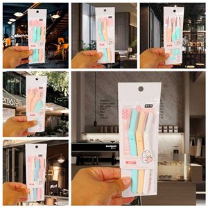 Caicheng Eyebrow Razor Set 3pcs Plastic Folding Safety Blade For Beginners <b>Makeup</b> Grooming <b>Tool</b> - Product Image 1