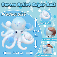 Poulpe Squishy Anti-Stress Sensoriel Éducatif en Mousse PU TPR Jouet Unisexe pour 14 Ans et Plus
