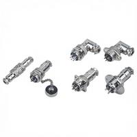 Connecteur radio XLR à angle droit GX16 16 mm 3 broches pour chargeur 3 broches GX16-3