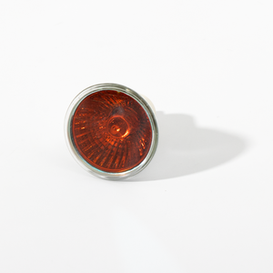 HoneyFly โคมไฟเปลวไฟสีส้ม,โคมไฟฮาโลเจนแบบหรี่แสงได้35W 50W 220V MR16 GU10โคมไฟควอตซ์จุดไฟเตาผิง CE RoHS UKCA - Product Image 2