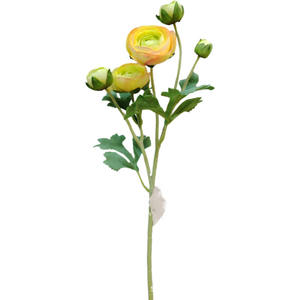 Home Décoration de table Soie le tissu Fleur Lu Lian Vente en gros Mariage <span class=keywords><strong>Fleurs</strong></span> artificielles Plantation de cheveux 5 têtes Dew Lotus. - Product Image 4