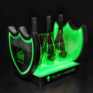 ถังน้ำแข็งอะคริลิค LED อเนกประสงค์ขนาด3ขวดถังน้ำแข็งบาร์คลับ - Product Image 1