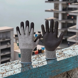 ANSI/ISEA <b>Level</b> 2 Anti-Cut Gloves, Polyurethane Coated, Custom Work Gloves for Kitchen Outdoor Wholesale - Product Image 5