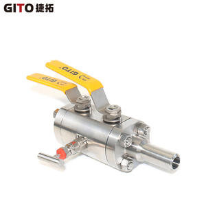 Vanne à double sphère DBB en acier inoxydable soudé, vanne à diaphragme manuelle haute pression pour eau, gaz, huile, personnalisable OEM - Product Image 3