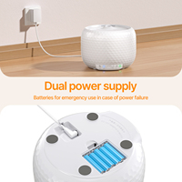 Fontaine à eau intelligente pour animaux de compagnie 1,8 L/60 oz, distributeur automatique d'eau pour chats 45 °   Fontaine à capteur avec batterie 5000 mAh pour chats et petits chiens