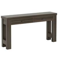 Table d'entrée de ferme avec pieds en H et 2 tiroirs Table console de 63 po
