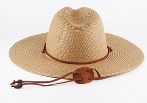 Phụ nữ thời trang đẹp trai giấy mũ rơm trung tính mùa hè rộng vành mũ mặt trời du lịch ngoài trời bãi biển Visor bán buôn - Product Image 2