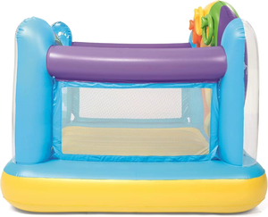 Château gonflable amusant pour enfants en forme <span class=keywords><strong>de</strong></span> <span class=keywords><strong>montgolfière</strong></span> avec trampoline intégré pour fêtes en plein air - Product Image 6
