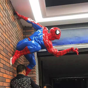 Sculpture en fibre de verre de grande taille, <span class=keywords><strong>film</strong></span> <span class=keywords><strong>Marvel</strong></span>, Iron <span class=keywords><strong>Man</strong></span> grandeur nature, statue de <span class=keywords><strong>Spider</strong></span>-<span class=keywords><strong>Man</strong></span>, figurine d'action, luxe moderne, Bluetown - Product Image 5