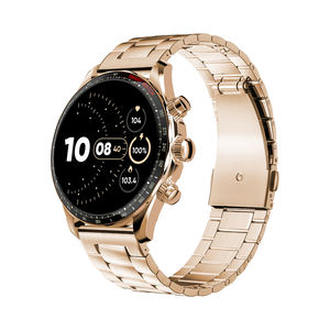 KM68 ساعة ذكية مميزة للرجال مزودة بمراقب لنبضات القلب والأكسجين في الدم ساعة ذكية بنظام أندرويد وiOS بأحزمة معدنية مزدوجة من الفولاذ المقاوم للصدأ - Product Image 3