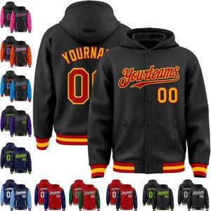 เสื้อแจ็คเก็ตฮู้ดดี้แบบ Letterman สำหรับผู้ใหญ่และวัยรุ่น  แบบสั่งทำพิเศษ  ติดกระดุมแบบเต็มตัว  เสื้อแจ็คเก็ตเบสบอลแบบ Varsity  เสื้อแจ็คเก็ตทีม  เสื้อแจ็คเก็ตผู้หญิง  ผ้าทอระบายอากาศได้ดี - Product Image 2