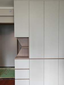 Modern Freestanding Solid Wood Eco-Friendly Home Wardrobe with Dressing Table and <b>Mirror</b> Cupboards for Bedroom - Product Image 5