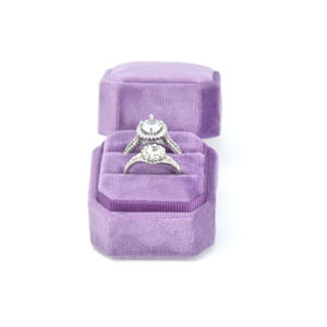 स्पॉट मैक 2 पीसी मखमली ऑक्टागोनल रिंग बॉक्स थोक कस्टम गहने बॉक्स - Product Image 4