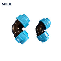 Raccord de tuyau en PEHD, irrigation goutte à goutte par injection, raccord en plastique, raccord de tube en PE, raccord de compression en PP, MDT