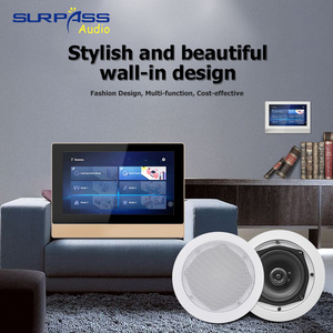 Tuya Smart Home Audio System Touch Screen WiFi Android in Wall <b>Amplifier</b> <b>With</b> 8 Ceiling <b>Speakers</b> Set Tuya Smart Home System - Product Image 5