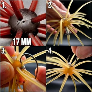 MISTER LURE Plomos de Aleación de Plomo de 3/32 oz, 3/16 oz, 1/8 oz, Formas <span class=keywords><strong>Redondas</strong></span> de Bala, <span class=keywords><strong>Pesas</strong></span> de Plomo para Señuelos de Erizo de Mar - Product Image 3